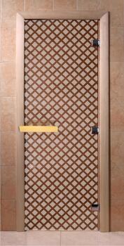 Дверь DoorWood стекло Бронза "Мираж" 190х70 (коробка ольха)